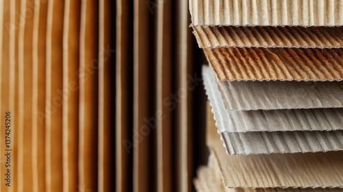 Cardboard Filters Natural Vintage. Generative AI