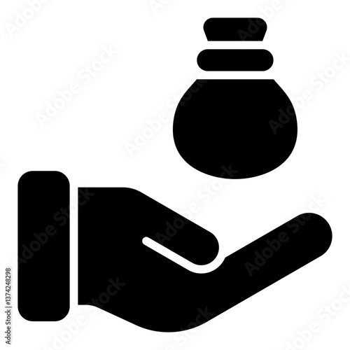 Revenue Icon. Financial income symbol. Business earnings and company profit - stock vector. Flat Icon