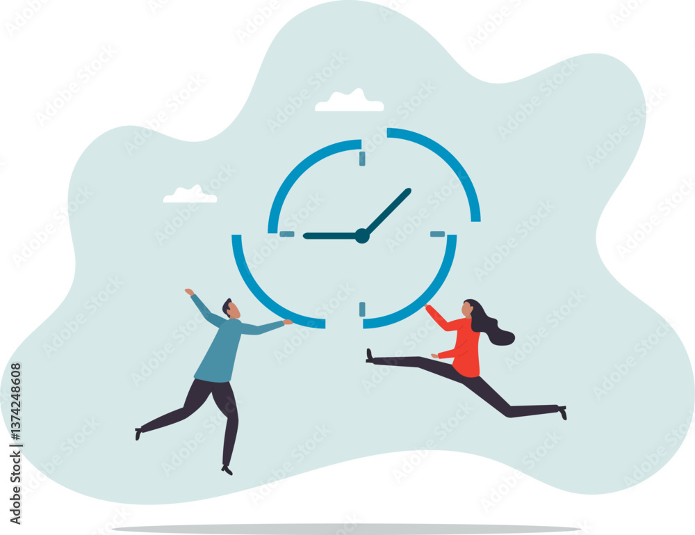 Time management or project management to control team to complete tasks or strategic planner to manage resources to complete work in deadline.character for design.