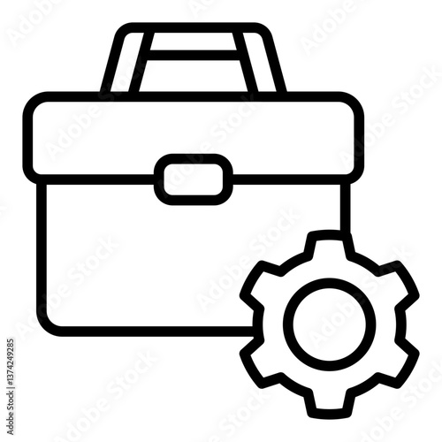 Business Development Icon. Growth strategy symbol. Company expansion and market opportunities - stock vector. Outline Icon