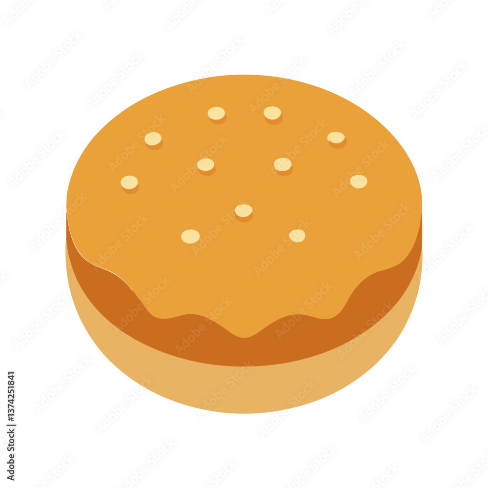 English muffin cake for UK vector English muffin cake for UK vector