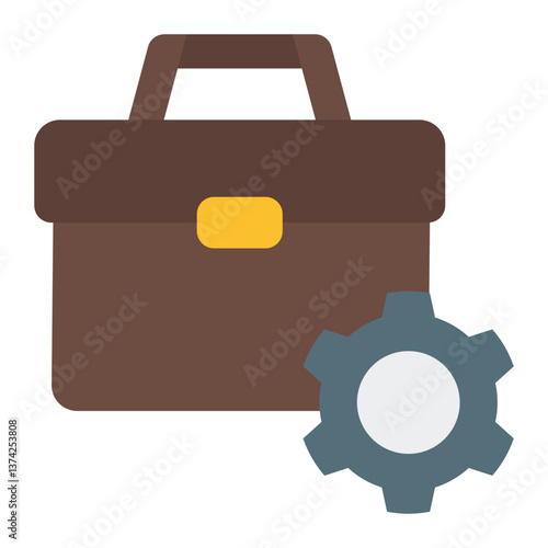Business Development Icon. Growth strategy symbol. Company expansion and market opportunities - stock vector. Flat Icon