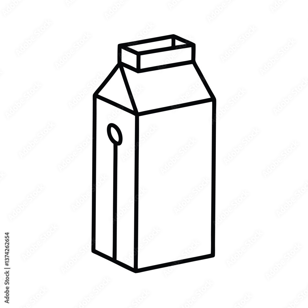 Milk Carton Packaging Design Simple, Clean, and Functional Milk Carton Packaging Design Simple, Clean, and Functional