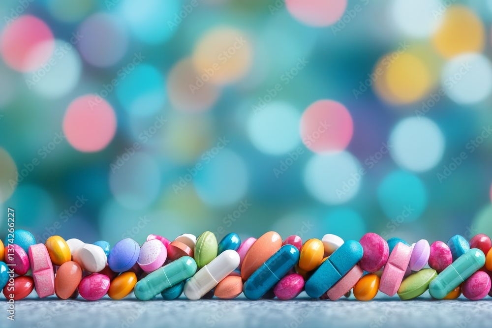 Blurred colorful capsules on gradient backdrop representing abstract pharmaceutical energy vibrant therapy symbolism and healthcare supplement variety in soft focus minimal concept design Blurred colorful capsules on gradient backdrop representing abstract pharmaceutical energy vibrant therapy symbolism and healthcare supplement variety in soft focus minimal concept design