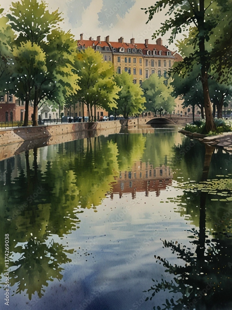 Obraz premium reflection in the water