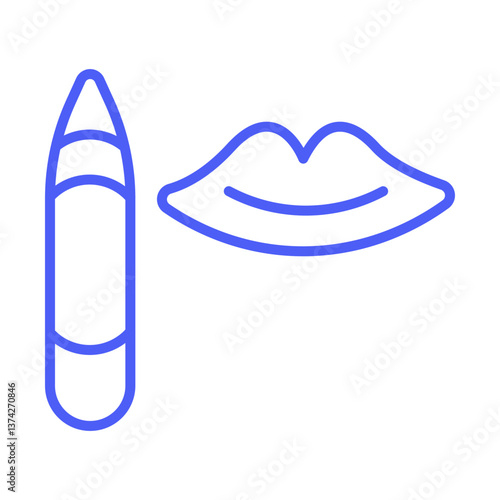 Lip Stain Icon Design