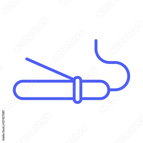 Hair Curler Icon Design