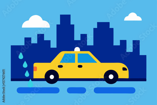 taxi in the city