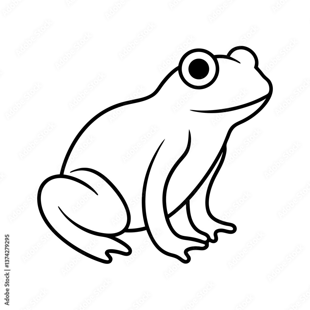 frog on white frog on white