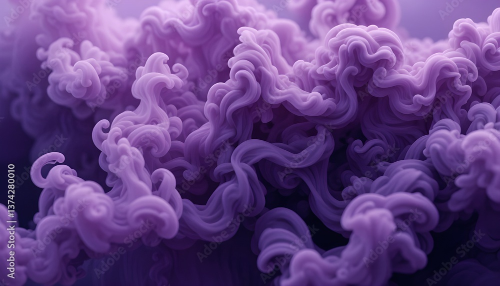Fototapeta premium Background material of purple smoke