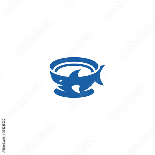 Shark bowl food logo idea.
