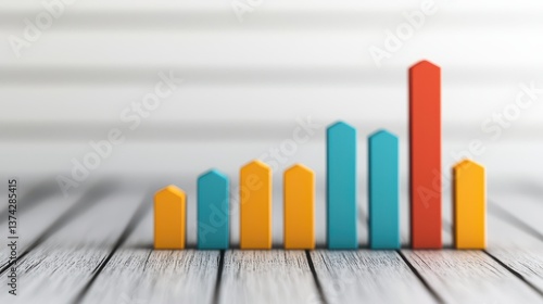 Business growth analysis office environment infographic display modern workspace data visualization concept