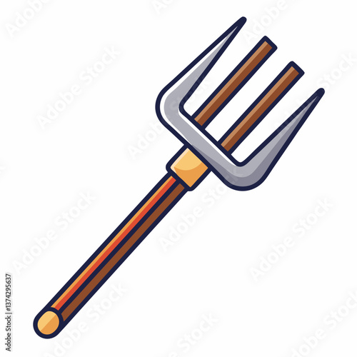 Sleek AI design of a traditional pitchfork
Ideal for agriculture apps and infographics

