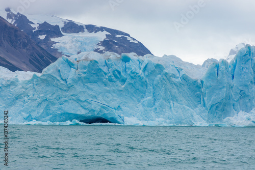 Wallpaper Mural Perito Moreno glacier in Patagonia. Blue icebergs floating in the water at the bottom of huge ice walls of patagonian mountain glacier in Argentina. Most remarkable tourist sight in South America Torontodigital.ca