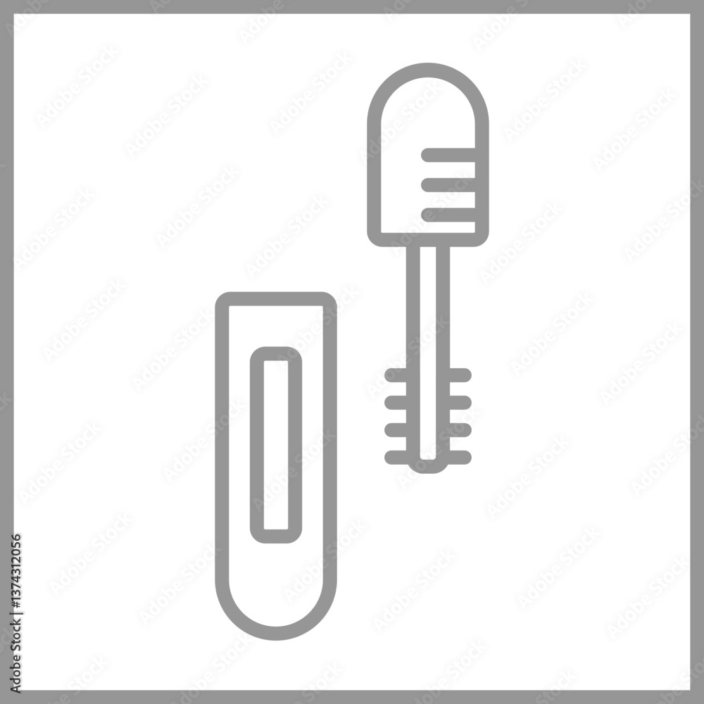Mascara Icon Design Mascara Icon Design