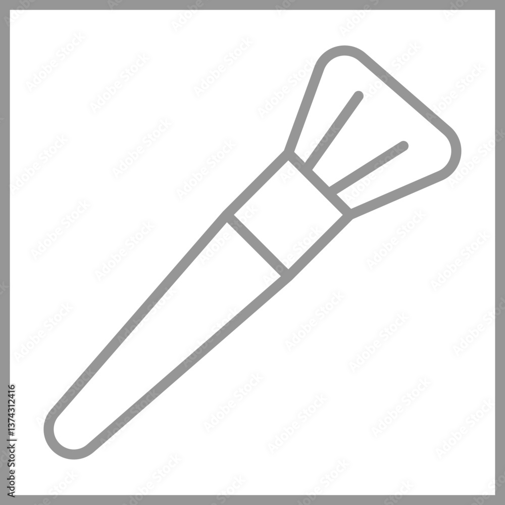 Fototapeta premium Makeup Brush Icon Design