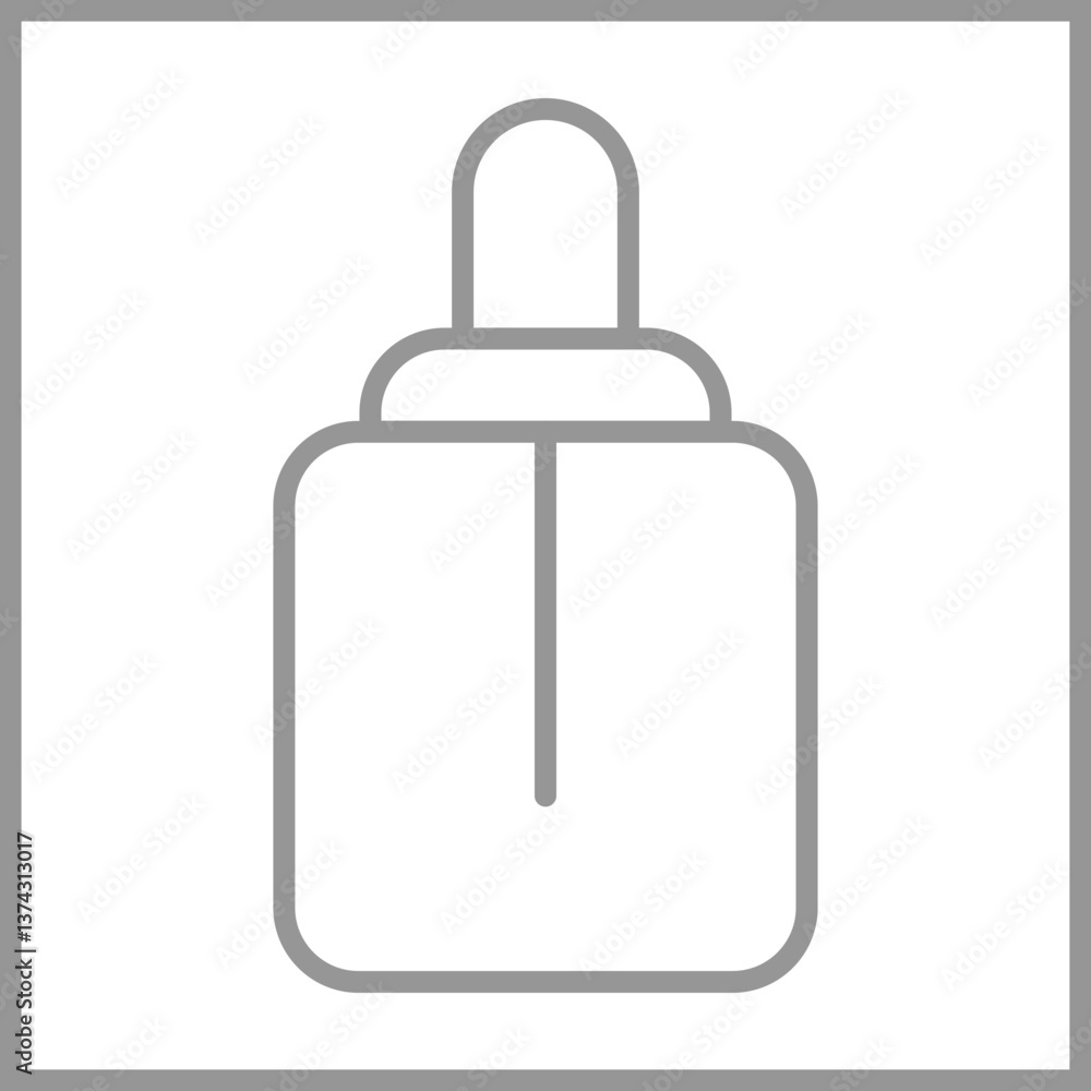 Fototapeta premium Face Serum Icon Design