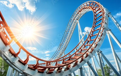 Rollercoaster Loop with Sunny Day.