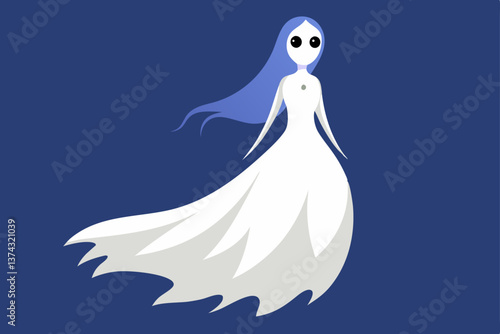 white dove on a white background