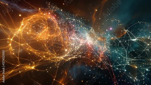 Wallpaper Mural Vibrant Cosmic Energy Swirls in Galactic Space with Bright Stars Torontodigital.ca