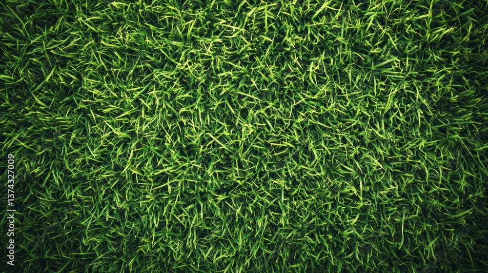 Close-up of Lush Green Grass Texture Background in a Dark Vignette Close-up of Lush Green Grass Texture Background in a Dark Vignette
