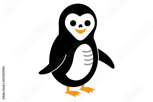 penguin on a white background