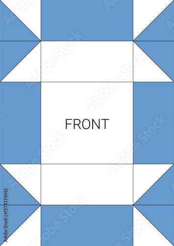 Origami ship stand crease map with fillings indicated (both visual or partially visual segments). Both sides of the paper. Use prof. printer or use my other base design for home/office printing. 
