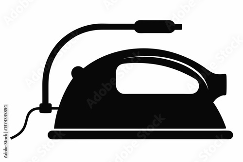 electric iron isolated on white