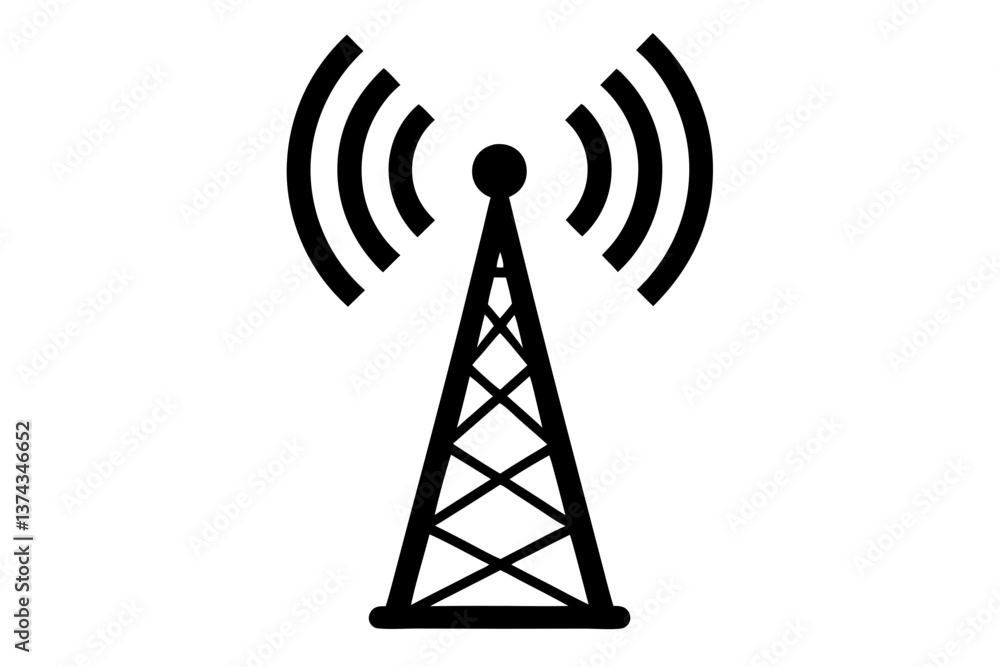 radio tower isolated on white radio tower isolated on white
