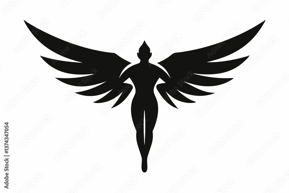 Fototapeta premium vector silhouette of a bird