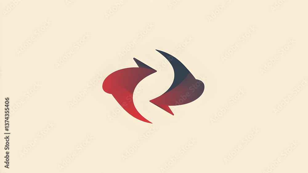 Obraz premium Contact Merge: Information Combination Arrow Icon 
