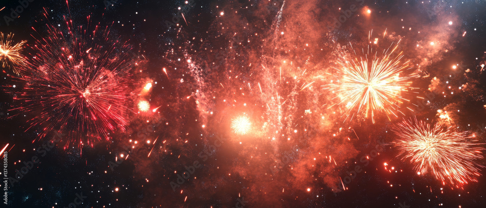 dazzling fireworks display lights up night sky with vibrant colors and sparkling effects, creating festive atmosphere filled with excitement and joy dazzling fireworks display lights up night sky with vibrant colors and sparkling effects, creating festive atmosphere filled with excitement and joy