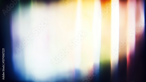Holographic ray of light creating ethereal background overlay for artistic exploration