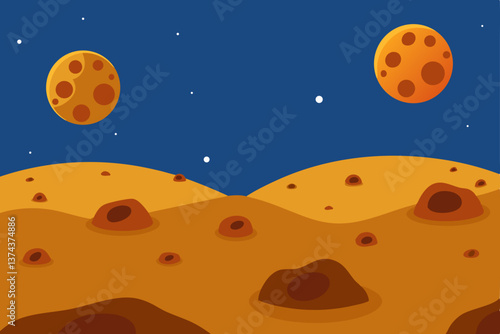 moon and stars