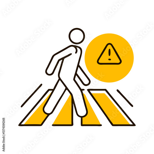 pedestrian crossing  icon