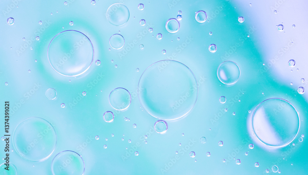 Soft Blue turquoise Pastel transparent Liquid Bubbles on Glass, futuristic backdrop Soft Blue turquoise Pastel transparent Liquid Bubbles on Glass, futuristic backdrop