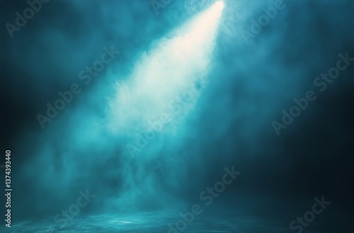 Creative Lighting Setup With Spotlight and Fog in a Studio Environment for Ar...