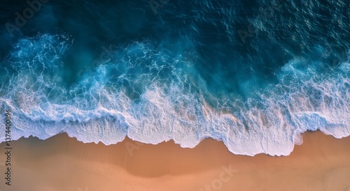 Serene Ocean View With Gentle Waves and Clear Blue Sky at Midday