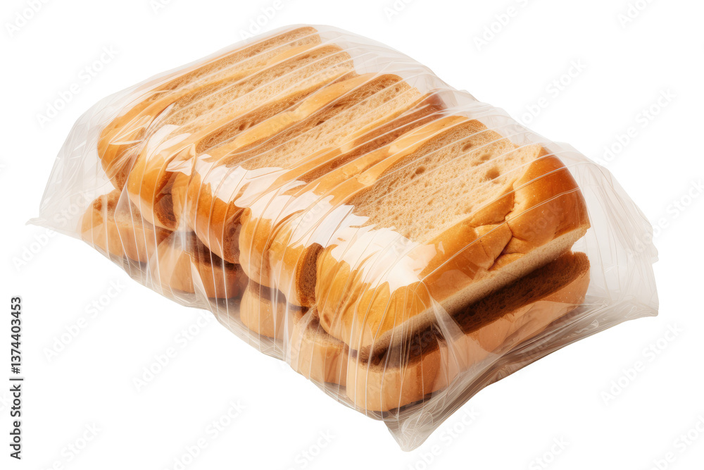 Sliced Bread Packaging on transparent background