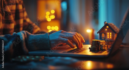 Creative Investment Strategies With Digital Assets in an Evening Setting
