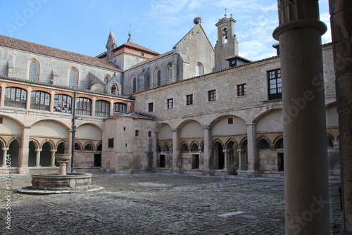 Obraz na płótnie royal monastery (santa maria la real de las huelgas) near burgos in spain w salonie