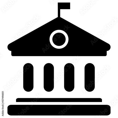 Institution Glyph Icon