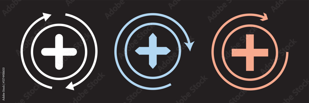 health recovery icon vector health recovery icon vector