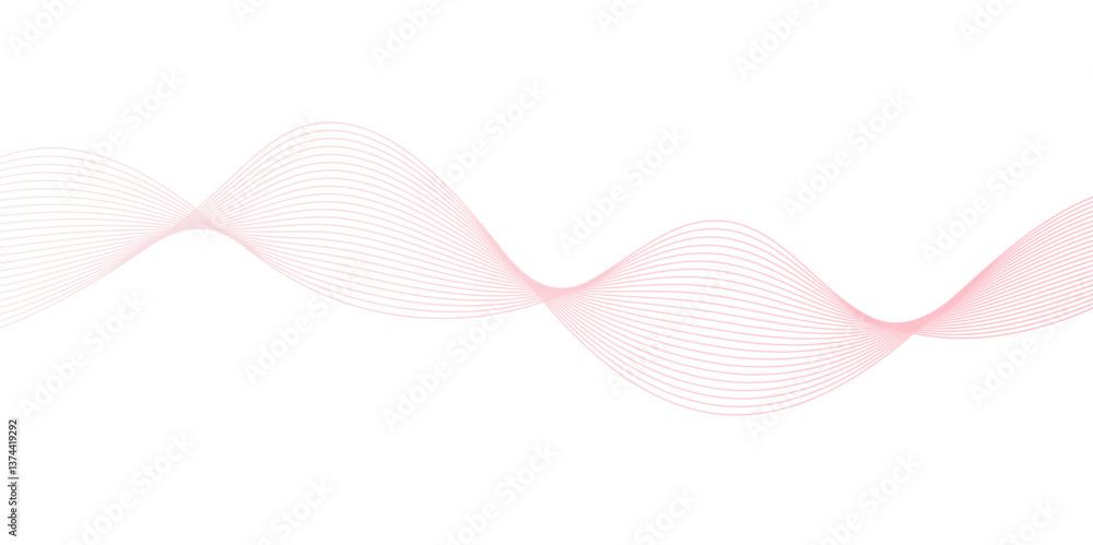 Smooth Wave Line Background. Abstract Flowing Curve with Gradient Effect Smooth Wave Line Background. Abstract Flowing Curve with Gradient Effect