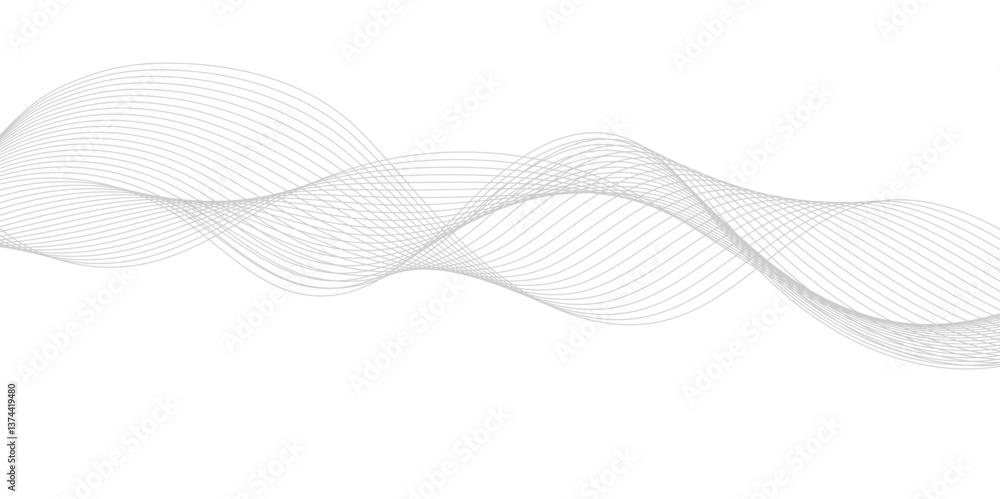 Smooth Wave Line Background. Abstract Flowing Curve with Gradient Effect Smooth Wave Line Background. Abstract Flowing Curve with Gradient Effect