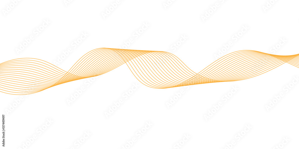 Smooth Wave Line Background. Abstract Flowing Curve with Gradient Effect Smooth Wave Line Background. Abstract Flowing Curve with Gradient Effect