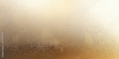 Abstract gradient with bright grainy beige foil, featuring yellowish brown and grayish yellow tinfoil texture, offering a light khaki metallic monochrome plain backdrop.