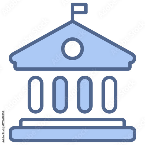 Institution Blue Icon