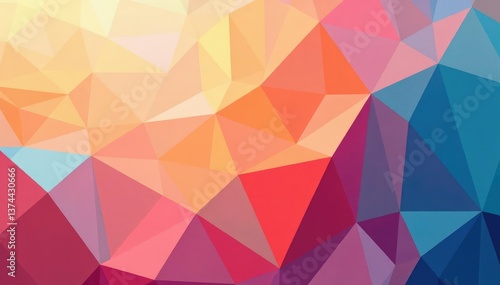 Abstract geometric shapes repeat in calming color palette , backdrop, home