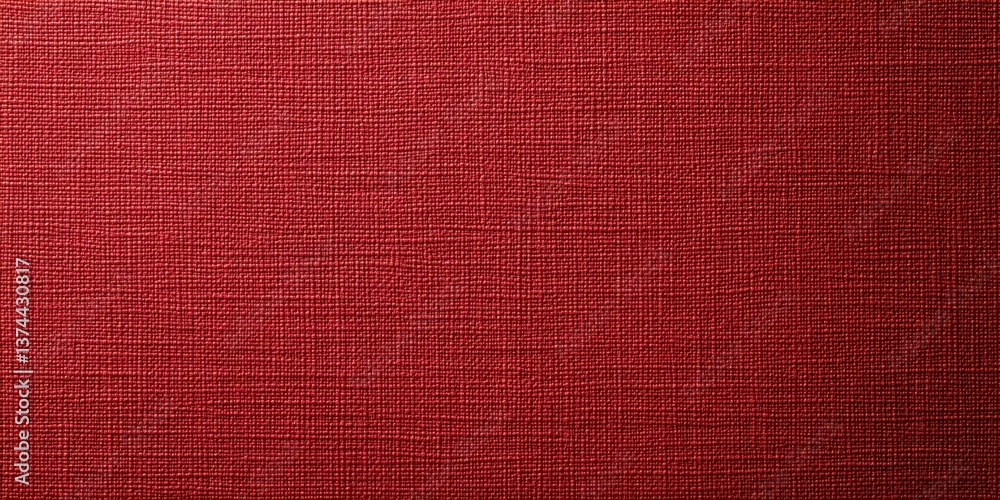 Fototapeta premium Red linen craft paper texture, ideal for Spring Festival, Christmas, or Lunar New Year cards, with a seamless background offering a warm, festive feel.